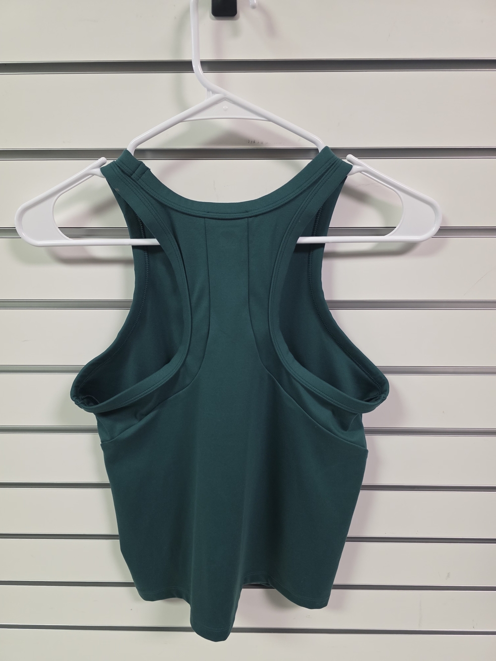 Sleeveless High-Neck Performance Tank Top - Deep Teal/Green - Picture 2 of 7